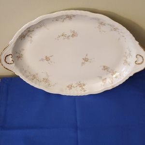 Haviland Limoges France Oval platter pink Roses